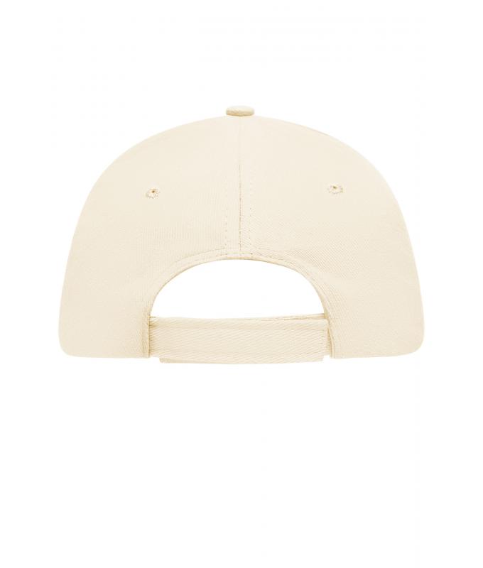 Unisex 5 Panel Sandwich Cap Natural/navy 7593