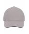 Unisex 5 Panel Sandwich Cap Light-grey/black 7593