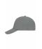 Unisex 5 Panel Sandwich Cap Donkergrijs/lichtgrijs 7593