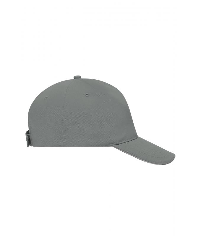 Unisex 5 Panel Sandwich Cap Donkergrijs/lichtgrijs 7593