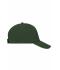 Unisex 5 Panel Sandwich Cap Donkergroen/naturel 7593