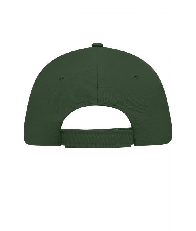 Unisex 5 Panel Sandwich Cap Donkergroen/naturel 7593
