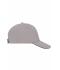 Unisex 5 Panel Sandwich Cap Light-grey/black 7593