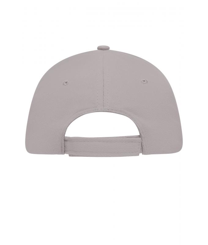 Unisex 5 Panel Sandwich Cap Light-grey/black 7593