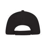 Unisex 5 Panel Sandwich Cap Black/white 7593
