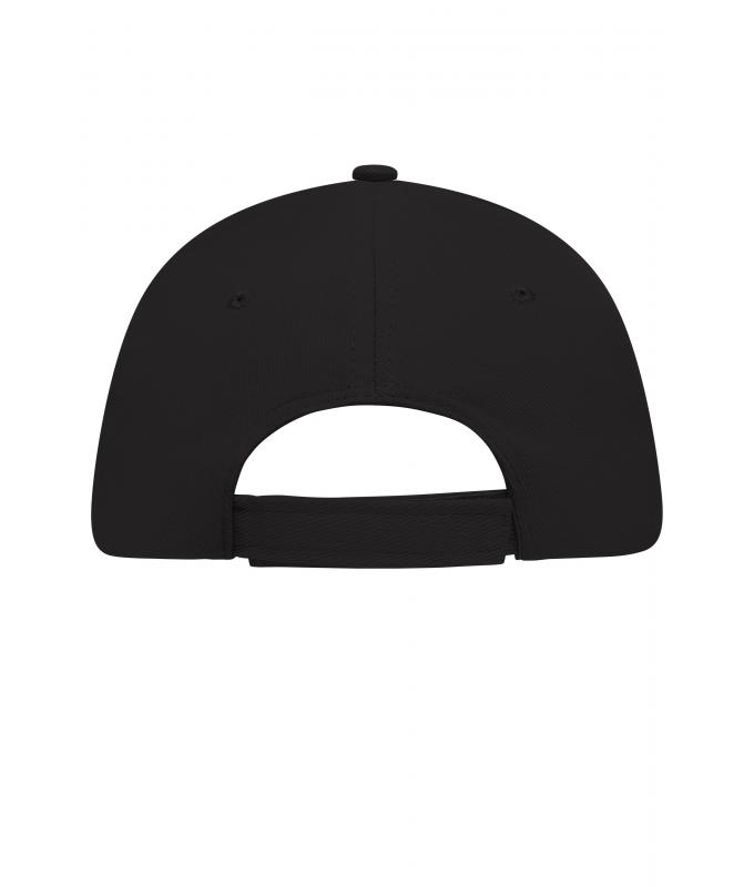 Unisex 5 Panel Sandwich Cap Black/white 7593