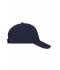 Unisex 5 Panel Sandwich Cap Navy/white 7593