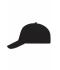 Unisex 5 Panel Sandwich Cap Zwart/wit 7593