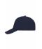 Unisex 5 Panel Sandwich Cap Navy/wit 7593
