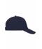 Unisex 5 Panel Sandwich Cap Navy/wit 7593