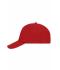 Unisex 5 Panel Sandwich Cap Rood/wit 7593