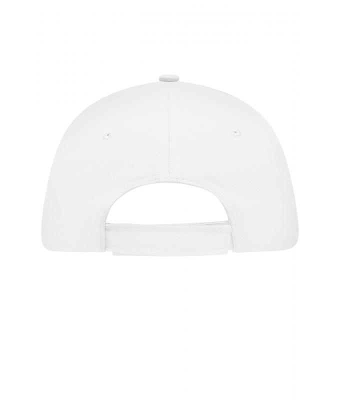 Unisex 5 Panel Sandwich Cap Wit/navy 7593