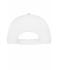 Unisexe Casquette sandwich 5 panneaux coton brossé Blanc/marine 7593