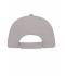 Unisexe Casquette sandwich 5 panneaux coton brossé Gris-clair/noir 7593