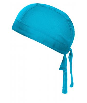 Unisexe Bandana noué poly/coton Turquoise 7597