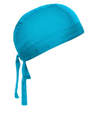 Unisexe Bandana noué poly/coton Turquoise 7597