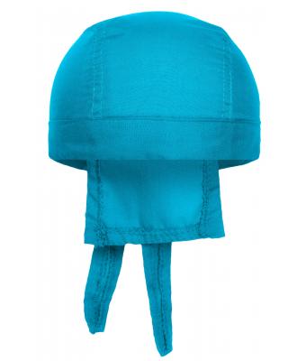 Unisexe Bandana noué poly/coton Turquoise 7597