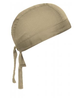 Unisexe Bandana noué poly/coton Kaki 7597