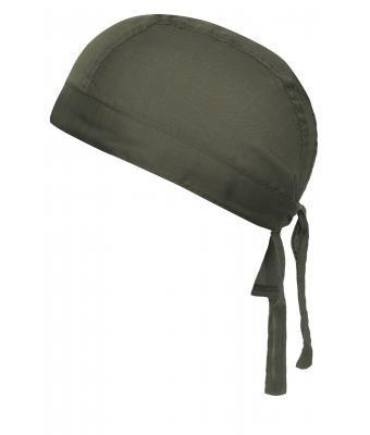 Unisexe Bandana noué poly/coton Olive 7597
