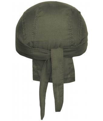 Unisexe Bandana noué poly/coton Olive 7597