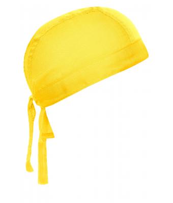 Unisexe Bandana noué poly/coton Jaune-soleil 7597