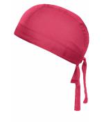 Unisexe Bandana noué poly/coton Rose-vif 7597