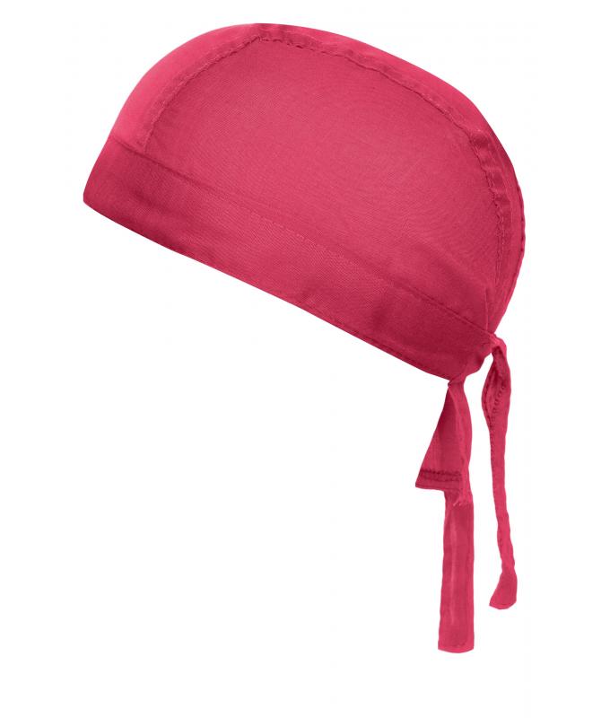 Unisexe Bandana noué poly/coton Rose-vif 7597
