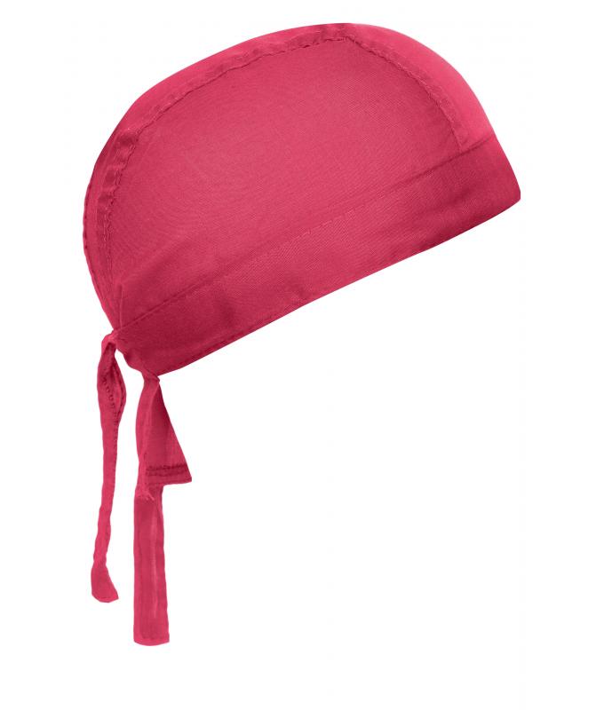 Unisexe Bandana noué poly/coton Rose-vif 7597