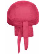 Unisexe Bandana noué poly/coton Rose-vif 7597