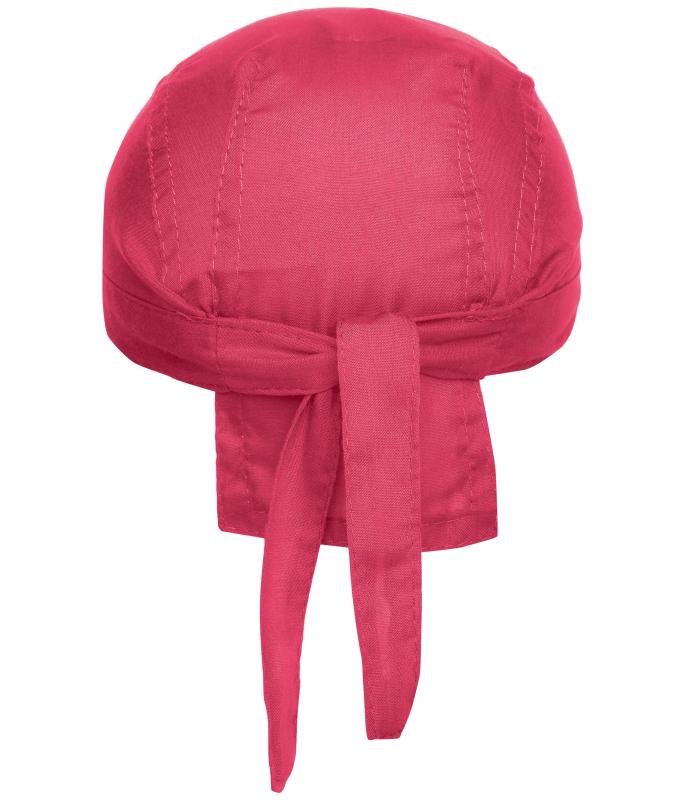 Unisexe Bandana noué poly/coton Rose-vif 7597