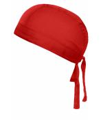 Unisexe Bandana noué poly/coton Rouge 7597