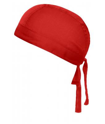 Unisexe Bandana noué poly/coton Rouge 7597
