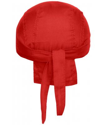 Unisexe Bandana noué poly/coton Rouge 7597