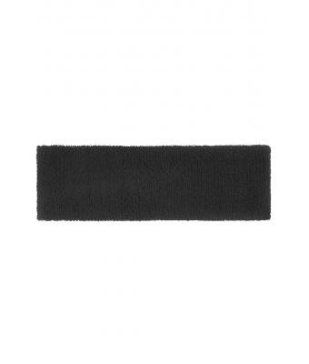 Unisex Terry Headband Black 7598