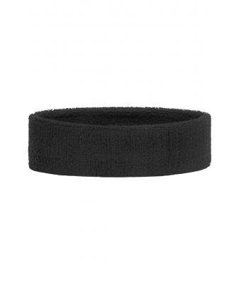 Unisex Terry Headband Black 7598