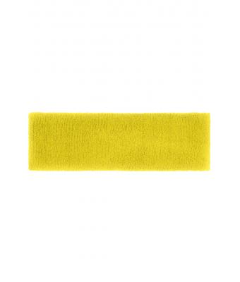 Unisex Terry Headband Lichtgeel 7598