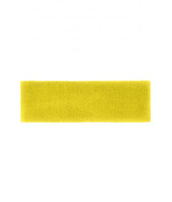 Unisex Terry Headband Lichtgeel 7598