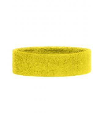 Unisex Terry Headband Lichtgeel 7598