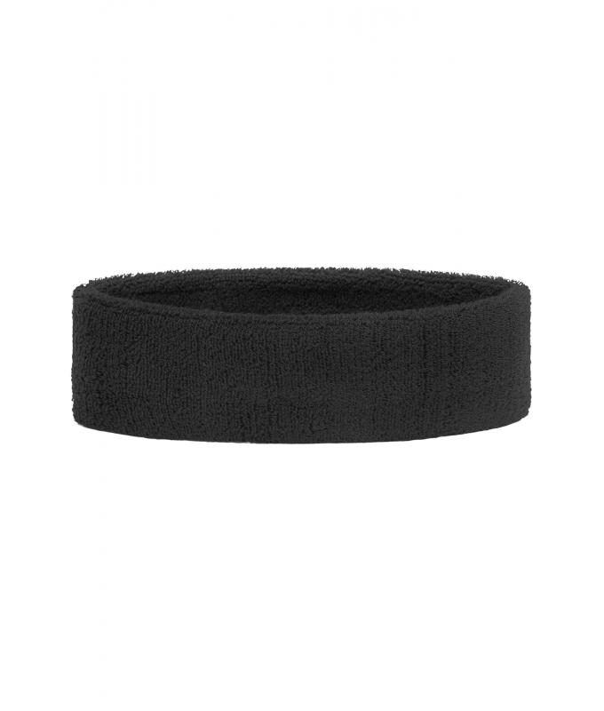 Unisex Terry Headband Black 7598