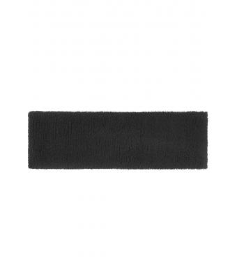Unisex Terry Headband Zwart 7598