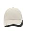 Unisexe Casquette sandwich coton brossé lourd Gris clair/blanc/noir 7603