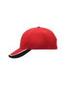 Unisex Half-Pipe Sandwich Cap Red/white/black 7603