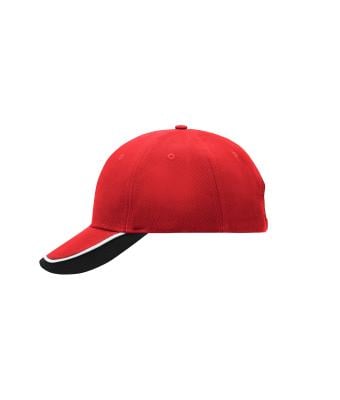 Unisex Half-Pipe Sandwich Cap Red/white/black 7603