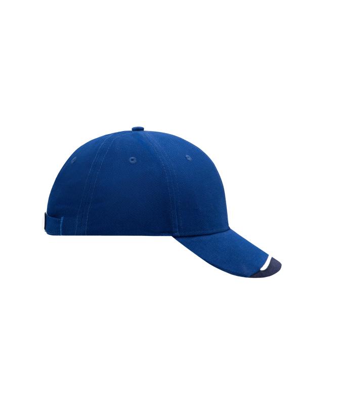 Unisex Half-Pipe Sandwich Cap Royal/white/navy 7603