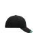 Unisex Half-Pipe Sandwich Cap Zwart/wit/donkergroen 7603