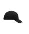 Unisex Half-Pipe Sandwich Cap Zwart/wit/lichtgrijs 7603