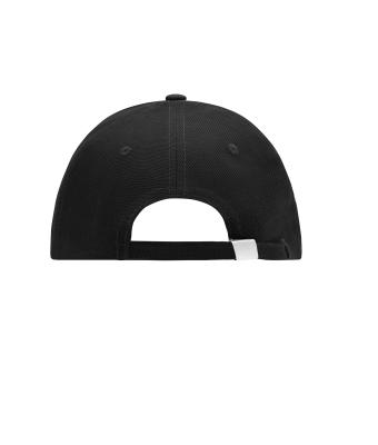 Unisex Half-Pipe Sandwich Cap Zwart/wit/lichtgrijs 7603