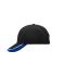 Unisex Half-Pipe Sandwich Cap Zwart/wit/royal 7603