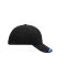 Unisex Half-Pipe Sandwich Cap Zwart/wit/royal 7603