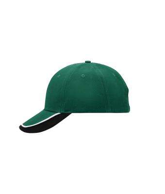 Unisex Half-Pipe Sandwich Cap Donkergroen/wit/zwart 7603